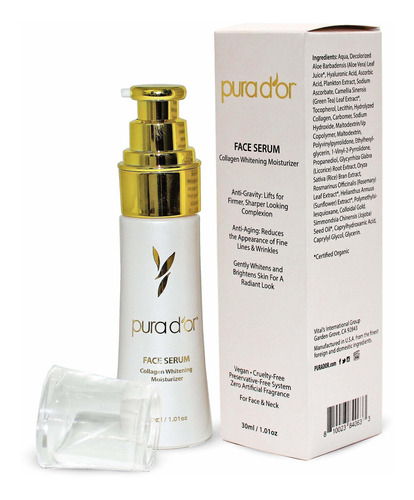 Pura D'or Suero Facial Hidratante Blanqueadora De Colgeno (1