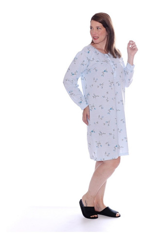 Imagen 3 de 5 de Camison De Mujer Invierno Art 531