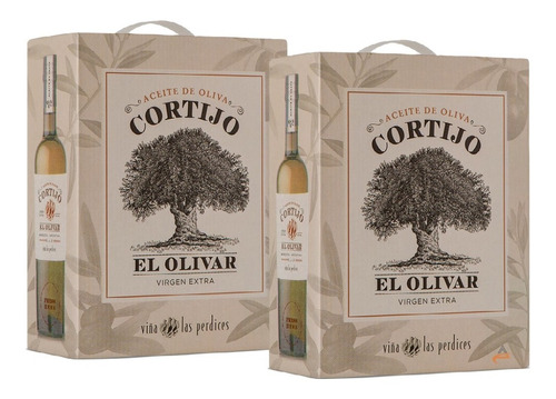 Aceite De Oliva El Cortijo Bib 2x3 Litros Las Perdices