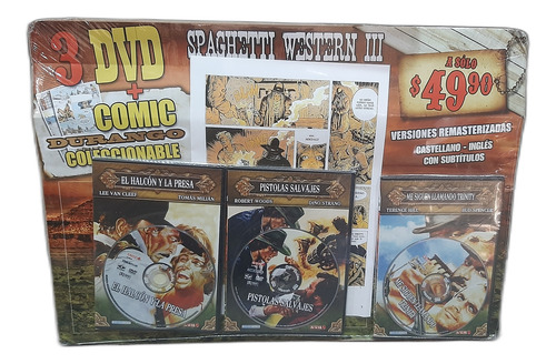 Western Halcon Y La Presa Pistolas Trinity 3 Dvd Nuevos