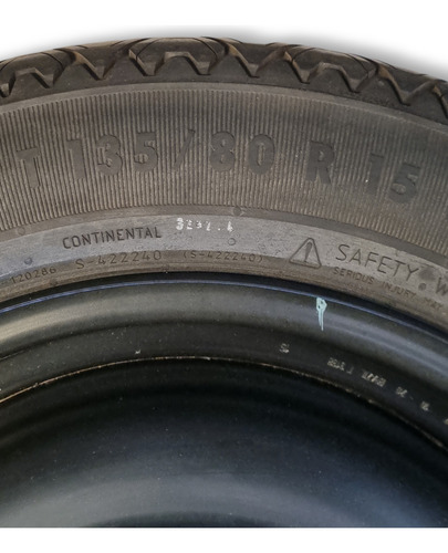Roda Do Estepe Honda City 2021 T135/80r15 Original Preto (Usado)