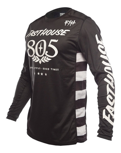 Jersey Ciclismo Downhill Fasthouse Classic Ls 805 Negro/ Bla