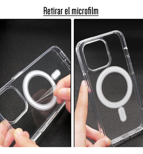 Funda Para Iphone 13 Normal Con Magsafe Carga Inalámbrica Transparente Magsafe Clear