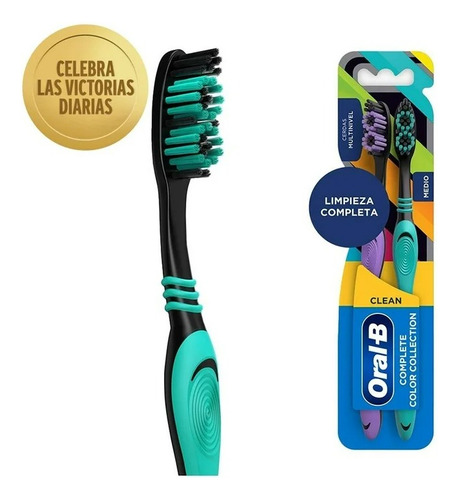 Cepillo Dental Oral-b Clean Complete Color Collection 2 Pzas
