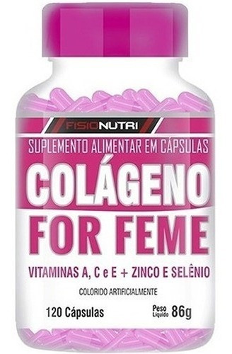 Colágeno For Feme Con Vitaminas Y Minerales- 120 Capsulas 