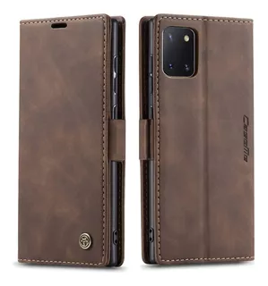 Funda Para Galaxy Note 10 Lite, Marron/cuero/billetera