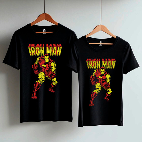 Remera Iron Man Comic Marvel Super Heroes Algodón Premium