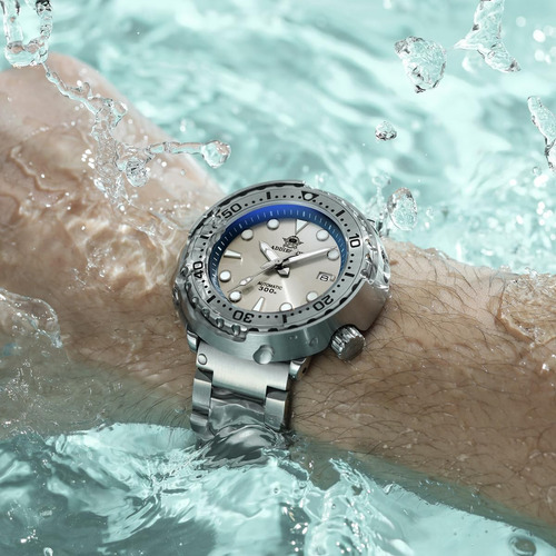 Addiesdive Reloj De Buceo De Acero Completo Para Hombre Relo