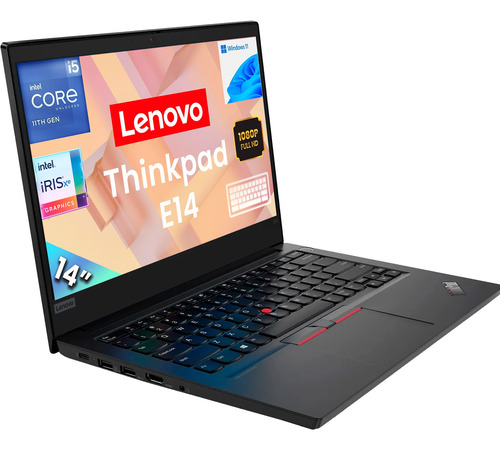 Laptop Lenovo Thinkpad Core I5 11th 16gb Ram 512gb Ssd+funda Negro (Reacondicionado)