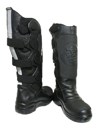  Botas Para Moto Supervisor, 100% Cuero, Punta Seguridad.