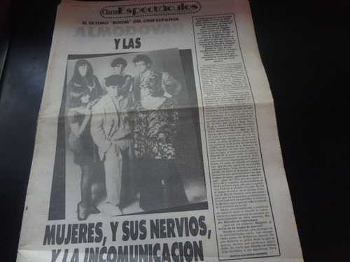 Clarin Espectaculos 1988 Pedro Almodovar Bergara Leumann