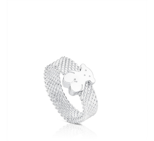 Anillo Tous Mesh De Plata