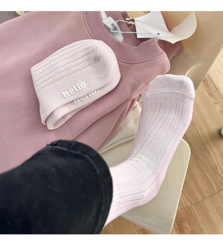 3 Pares Calcetines Algodón Mujer Transpirables Y Absorbentes