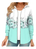 Comprar Sudaderas Con Capucha M Para Mujer, Manga Larga, Cierre Comp
