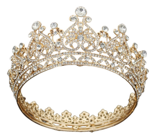 Corona Nupcial Tiara Reina Rey Diadema Tocados Novia Boda