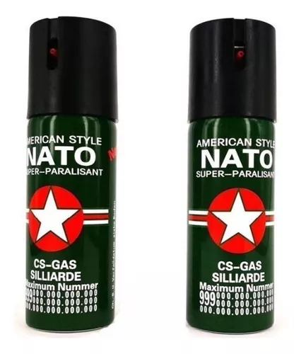 Gas Pimienta Mediano 60ml Nato Spray Defensa Personal