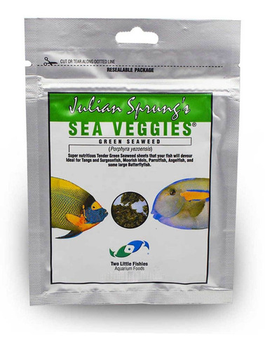 Alga Verde Para Peces Sea Veggies 30g 