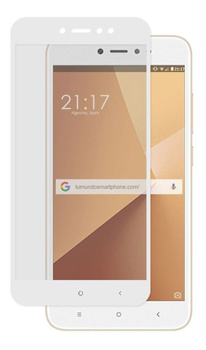 Vidrio Templado Para Xiaomi Note 5a Bordes Blancos - Kubo 