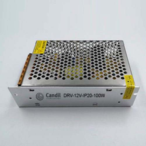 Imagen 2 de 4 de Fuente Switching 12v 10a 100w Metalica Cinta Led Candil