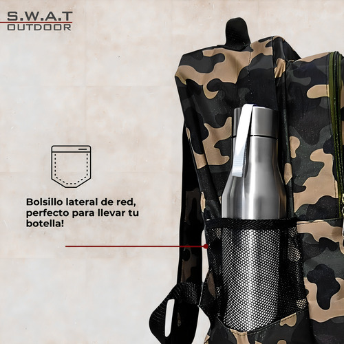 Mochila Táctica Militar 40 Lts Trekking Camping Swat Outdoor