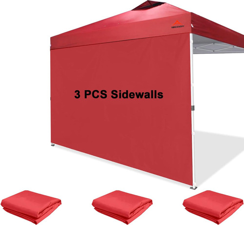 Emscanopy Sunwall Estructura De Carpa De 10x10 Pies, 3 ...