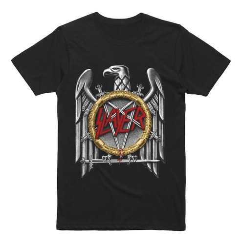 Playera Camiseta Slayer Grupo Logo Discografia Grupo Aguila