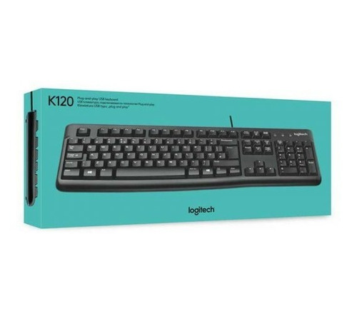 Imagen 2 de 2 de Teclado Logitech K120 Qwerty Español España Color Negro