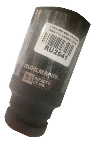 Tubo Alto Impacto Largo 33 Mm Enc 3/4 Hex Ruhlmann Ru2641