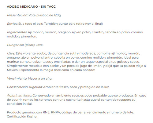 Adobo Mexicano X 120 Gr - Dusen