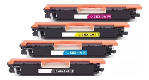 Toner 1025nw 1025 Ce310a 311a 312a 313a 126a Combo X4