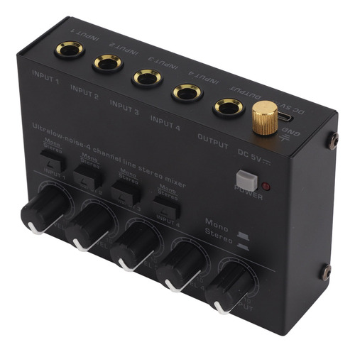 Amplificador De Auriculares De Estudio De 4 Canales, Mezclad