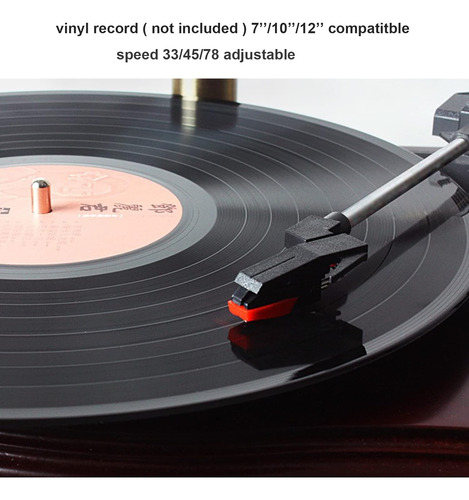 Tocadiscos Vintage Con Parlantes Internos Artisam Fonografo