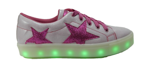 Zapatillas Plumita's C/glitter Luz Cargador Usb 2019