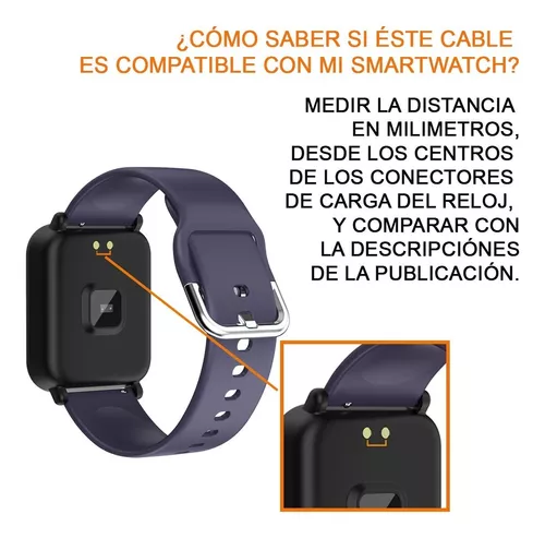 Cargador Para Reloj T600 Ld5 T500 X7 A Usb Pinza Smartwatch
