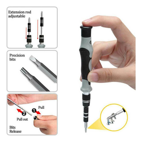 Conjunto De Chaves De Fenda Torx De Precisão Flexíveis 115 E