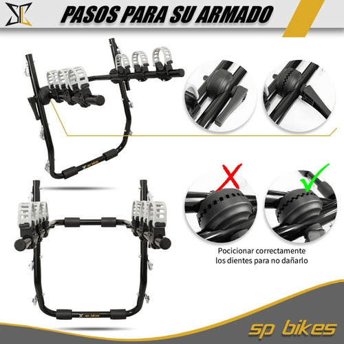 Rack Portabicicletas Hollywood F2 Para 3 Bicicletas Cajuela