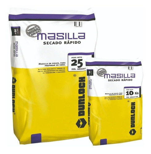 Masilla Durlock Secado Rapido X 25 Kilos