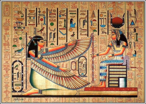 Poster Foto Arte Egito 50x70cm Decoração Hieroglifos Papiro
