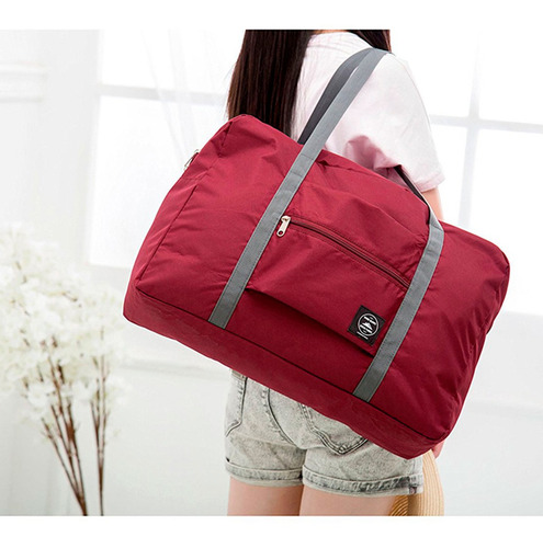 Imagen 4 de 8 de Bolso De Viaje Plegable 25l Colores Cierre Bolsillo Circuit