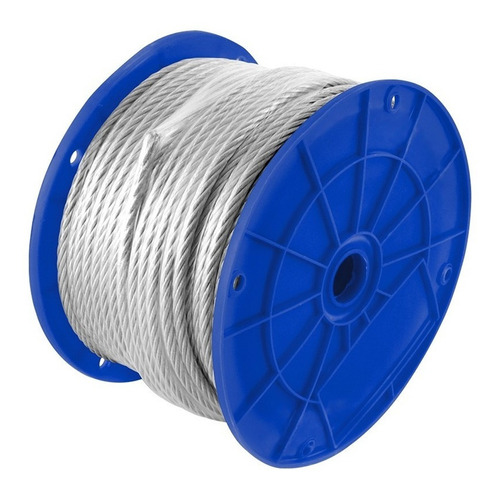 Cable Acero 7x19 Hilos 1/8x3/16 X 75m Cubierto Pvc Toolcraft