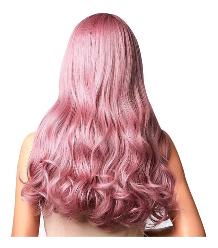Peluca Rosa Para Damas, Envio Gratis