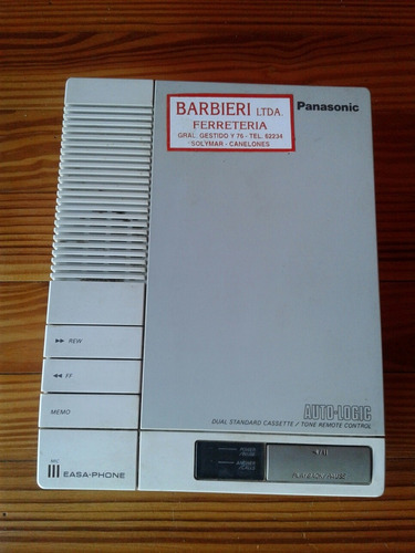Antigua Contestadora Panasonic Para 2 Cassettes
