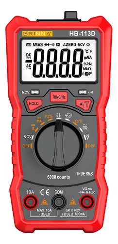 Multimetro Tester Digital Baw 113a Nuevo Electricista