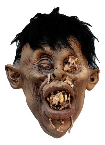 Mascara Para Halloween Decorativa Shrunken Head B - 2