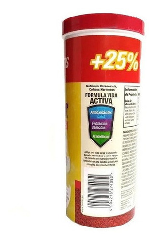 Imagen 3 de 6 de Tetra Tetracolor granulos tropicales x 375gr alimento balanceado para peces acuario, discos y ciclidos. colores Vibrantes con antioxidantes y prebióticos. Agua limpia, proteína pescado y camarón 47.5%