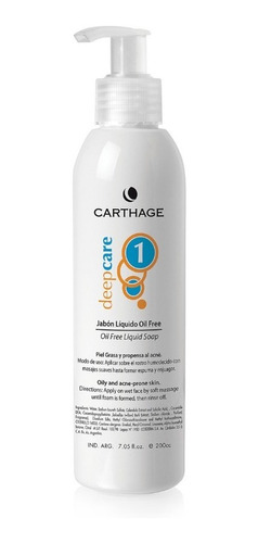 Carthage Jabon Liquido Oil Free Con Acido Salicilico X 200ml