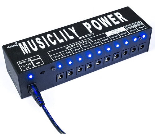 Musiclily Fuente De Alimentacion De Pedal De Guitarra Pro 10