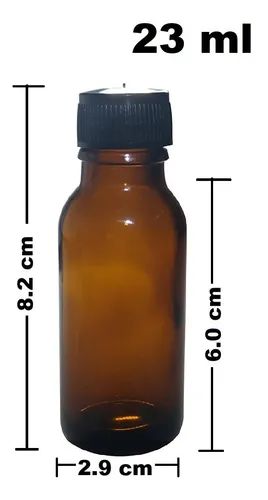 Frasco Muestra Perfume Ambar 25 Ml Tapa Rosca Por 100 Und