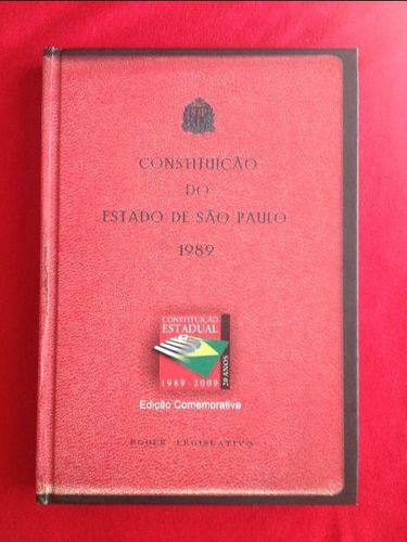 Livro - Constituição Do Estado De São Paulo 1989 - Seminovo