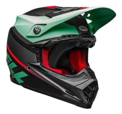 Casco Moto Mx Bell Moto-9 Mips Verde/fluor/negro